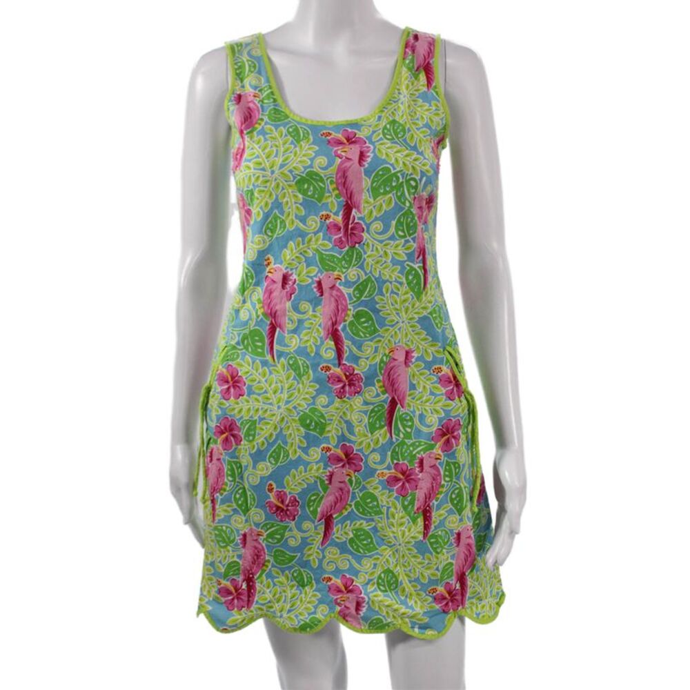 Two Of Us Women Multicolor Floral Tank Dress Sleeveless Size S